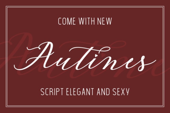 Autines Font: A Modern Script for Elegant Branding and Design Projects