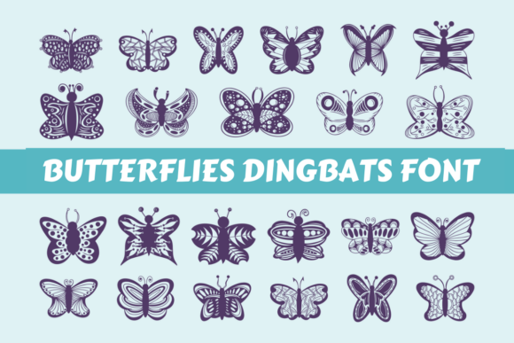 Butterflies: Where Whimsy Meets Typography in Design