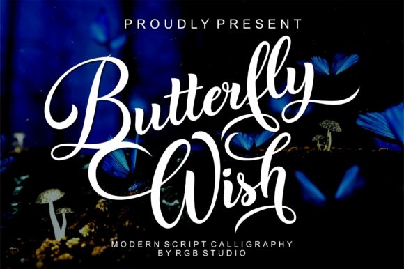 Butterfly Wish: A Cursive Script Font with Grace and Versatility