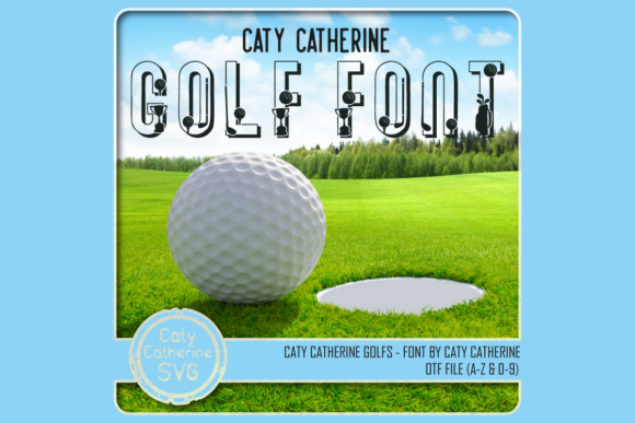 Caty Catherine Golfs: Sporty Decorative Font for Monograms and Father's Day Creativity