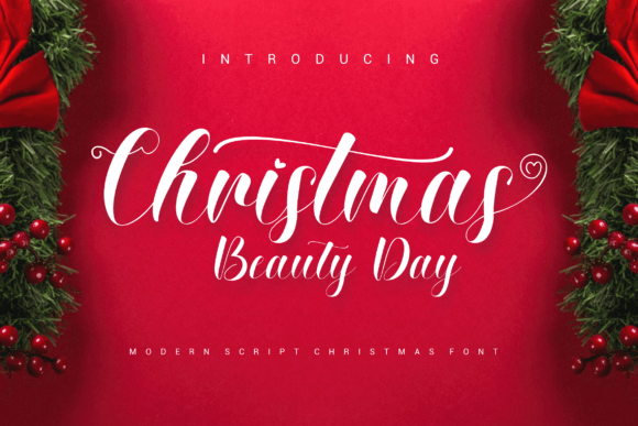 Christmas Beauty Day Font for Elegant Design