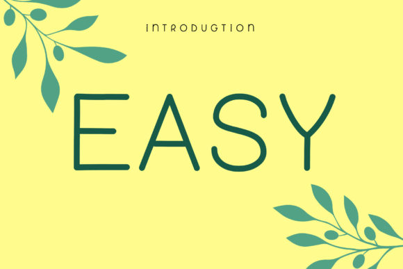 Easy: A Display Font Built for Clarity and Versatility
