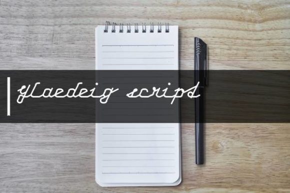 Glaedeig Script Font: A Modern Handwritten Font Rooted in Classic Penmanship