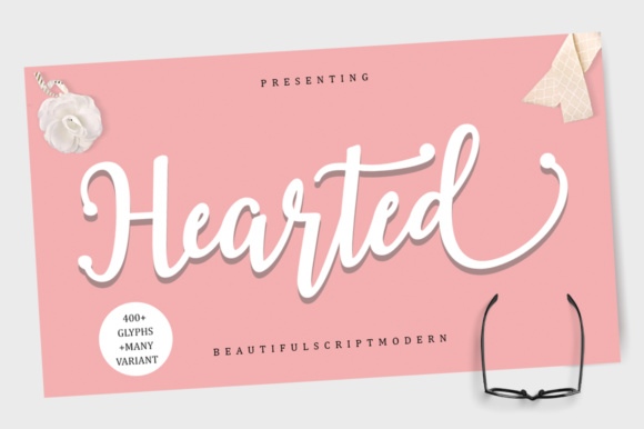 Hearted Font: A Modern Script for Thoughtful Design