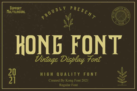 Kong Font: Where Vintage Boldness Meets Modern Design Confidence