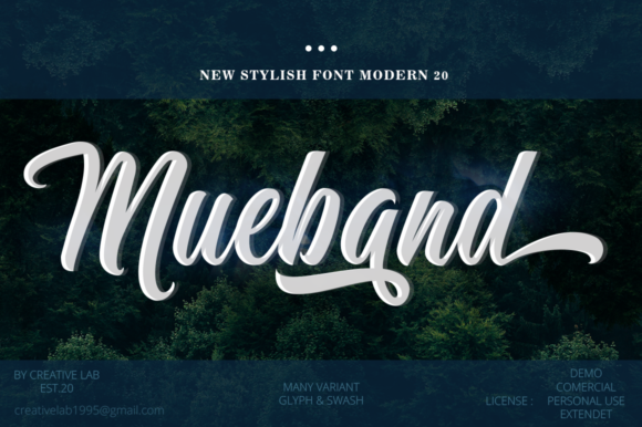 Mueband: A Handwritten Font That Balances Elegance and Authenticity