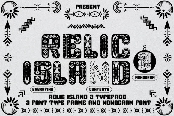 Relic Island 2: A Decorative Font with Vintage Soul