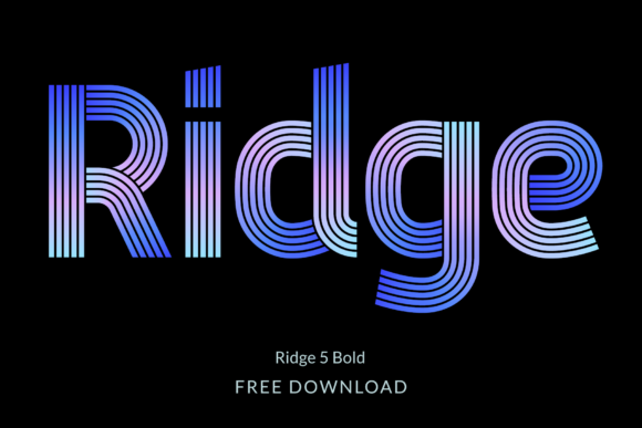 Ridge 5 Bold: A Geometric Typeface Built for Real-World Design