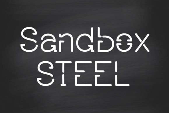 Sandbox Steel: A Clean Robotic Display Font
