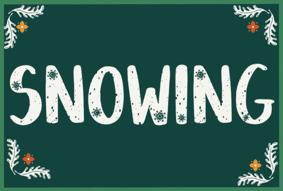 Snowing: A Festive Handwritten Font That Brings Warmth to Any Design