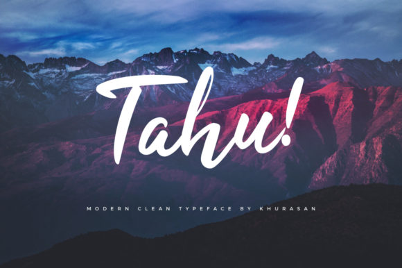 Tahu Font: A Modern Bold-Lettered Handwritten Typeface for Standout Branding